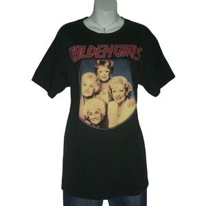 The Golden Girls Tee Shirt Black Distressed Graphic Unisex Betty White Retro 80s